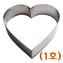 베이킹파티 하트무스링 1호 15.5 x 14 x 5cm 하트 떡케익 무스틀 떡틀