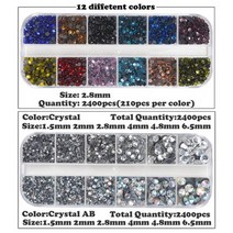 2000 개-9600 개상자 핫픽스 라인석 세트핫픽스 라인석 핫픽스 애플리케이터 유리, 핫픽스 세트-1, 우리 플러그