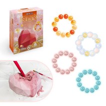 보석발굴 보석팔찌 만들기 세트 (4color) 집중력향상 공주의보석 화석발굴 광산캐기 행복한, 공주의보석-파스텔