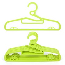 슬림옷걸이 하트 그린 10P HJ5015, 10개입