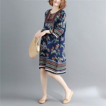 퀸앤조이 미녀77 에스닉 태슬 원피스
