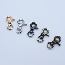 아유디 원형 열쇠고리 가방참 고리 DIY 부자재, 실버