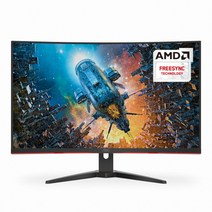 라온하우스 [알파스캔] AOC 32인치 모니터 QHD 게이밍 144hz 프리싱크 [무결점] 커브드 / 블루라이트 차단 눈부심 방지 게임모드 지원 조준선 표시 인풋랙 제어 블랙 이퀄라이저, 657565