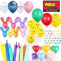 파티풍선 소포장 케이스 캐릭터 풍선 뽀로로 요술풍선 21종 모음, 1, 05생일핑크펄전체4pcs