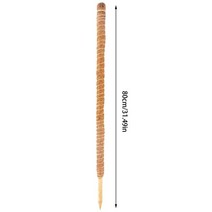 원예용품 구부릴 수 있는 이끼 기둥 등반 코코 코아 식물 지원 확장 스틱 몬스테라 원예 실내, 03 80cm