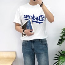 베로핏 남녀공용 여름 다저스 프린팅 반팔 티셔츠