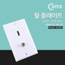 (COMS) HDMI 월플레이트(HDMI/RF)/NA969/벽면매립 NA969