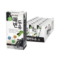 파스퇴르 쾌변두유 검은콩 190mL 24팩, 파스퇴르 쾌변두유 플레인 190mL 24팩