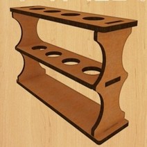 4구 나무시험관 꽂이, 단품