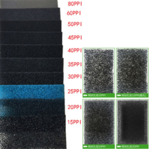 블랙 스펀지 필터폼 산업용 방진면 충격완화 완충재, 35ppi/1000*2000*3mm