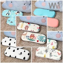 와이즈마마 순면 메모리폼 유아 아기 짱구 베개 모음, 피치