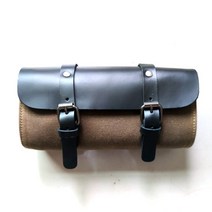 오토바이 가방 리어백 바이크 콘솔백 센터백 사이드백 방수 전면 오일 왁스 캔버스 가죽, 다크 카키