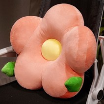 Z3JC 플라워 허리받침 허리받침 허리보호대 태양꽃 소파쿠션, Z3JC 핑크 플라워 허리 【솜 충전 발 스판 좋음】, 55x35cm【충만감 탄력 좋음】