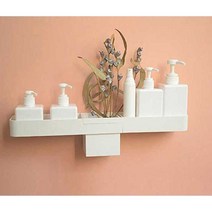 무타공 간편 설치 인테리어 수납 다용도 벽걸이 선반, 블랙