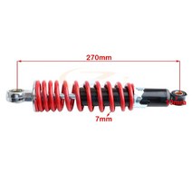 오토바이 리어 쇼바 쇼크 업소버 50cc-125cc 먼지 구덩이 자전거 atv go kart 용 전면 후면 270mm 댐퍼, 한개옵션0
