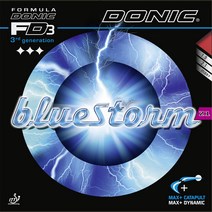 [DONIC]도닉 블루스톰 Z1 (BLUE STORM Z1) 컬러러버출시(블루), 흑맥
