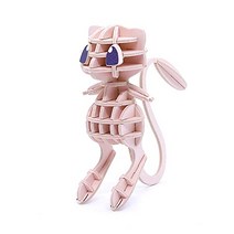 si-gu-mi PLUS 포켓몬 뮤 - 초등학생부터 어른까지 즐길 수 있는 종이제 3D 입체 퍼즐 DIY 공작 킷 - 소년 소녀 의 지육 완구 - 입체 아트로서 어른의 선물에도 최적인 종이 퍼즐