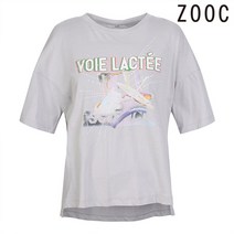 주크 라운드넥 프린트반팔티셔츠 Z222PSM011 LG