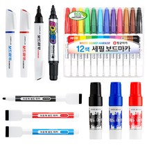 모나미 보드마카 라인플러스 지우개 마카 자바 세필 칼라 12색 마커, 8-1. 라인플러스 칼라 12색세트