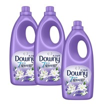 다우니 초고농축 퍼플 섬유유연제 화이트티와 릴리 본품, 3개, 2L