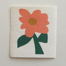 핑크꽃 셀룰로오스 귀여운 깜찍한 홈카페 행주 제로웨이스트 예쁜 빨아쓰는 요술 주방 카페