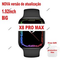 스마트시계 스포츠시계 마라톤시계 신상품 업그레이드 버전 X8 프로 맥스 스마트 워치 1.92 인치 폴란드어 블랙 블루투스 통화 수면 모니터링 스포츠 Vs, 1.92-matte black1_3PCS