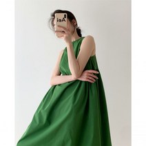 아일렛원피스 원피스 시어서커 실크 지지미 린넨