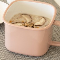 에지리 사각 법랑 저그 1.5L 인덕션 이유식냄비 짜장라면냄비 밀크팬, 레드
