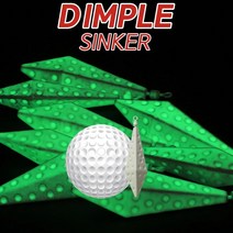 몽크로스 딤플 다이아몬드 야광봉돌 쭈꾸미봉돌 다운샷 갑오징어 문어 외수질 싱커 고리추, 3개입