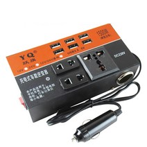 차량용 인버터 자동차 인버터 1500W 피크 전원 다기능 범용 DC 12V ~ 220V 다중 보호, 02 24V_01 220V, 02 24V_01 220V