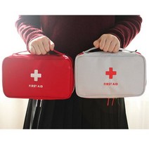 넓은 수납공간 구급약통 여행용 비상약 파우치 구급함