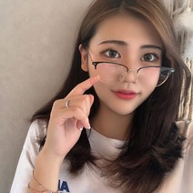 스타일자키 데일리 사각 반무테 안경 _5color