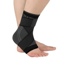 발목 보호대 스포츠 압박 테이핑 반깁스1 pc 3d 지원 남성 여성 탄성 보호 장비 통기성 실행 농구 중괄호 보호 보조기, 검은 색, 한 사이즈