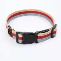 본사직판 튼튼한 캔버스 목줄 소형견 중형견 대형견 새끼강아지 진돗개, 레드