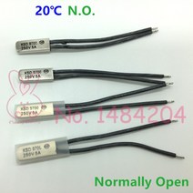 자동온도조절기 열보호기 KSD9700 20 도 25 30 35 40 45 50 ~ 65 °C 스위치 5A 정상 개방 조절기 NO PCS, 01 20, 01 20