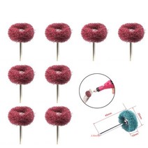 아이스오거 아이스드릴 오거드릴미니 드릴 연마 브러시 2.35mm 생크 나일론 버핑 휠 Dremel 로타리 핸드 툴, 02 red_04 20pcs