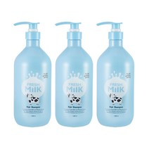 꽃을든남자 플로르드망 프레시 밀크 헤어 샴푸 1000ml / 파우더리 머스크향, 3개