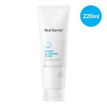 리얼베리어 크림 클렌징 폼 대용량 220ml 약산성 피부 유지 쫀쫀하고 풍성한 거품 촉촉보습, 1개