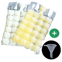 아이스 메이커 얼음팩 50매 아이스팩 캠핑 음료 과일청 커피 얼음 제조 비닐 트레이 냉찜질 전용 미니 깔때기 무료증정, 얼음트레이 100매+깔때기3개증정