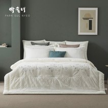 박술녀 [박술녀] 자수 기모광목 침구 풀세트_인연 (Q)