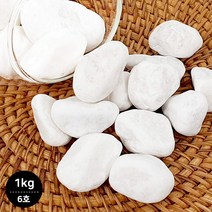 마이플랜트 백자갈 6호(25-30mm) 1kg 조경 여과재 테라리움재료 자갈소포장