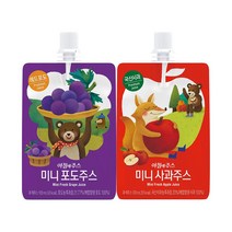 서울우유 아침에주스 미니 2종 (사과 10개 + 포도 10개)