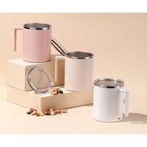 자동 회전컵 오토 커피컵 쉐이크 믹스 회오리 머그, 믹싱컵뚜껑 포함 + 그라인더 조합 360ml