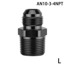 egr 밸브 AN4 AN6 AN8 AN10 ~ 1/8 1/4 3/8 1/2 3/4 NPT 오일 냉각 어댑터 범용 스트레이트 연료 호스 파이, L