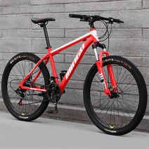 ( MTB 산악자전거 ) 24/26인치 27단 입문용 크로스컨트리 자전거, 24인치, 익스트림 에디션 - 레드