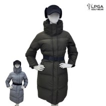 LPGA 골프웨어 여자 발열 구스 다운 롱 패딩 점퍼 19DW714