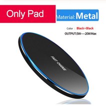 삼성 호환 갤럭시 S10 S9 S8 S20 노트 9 용 고속 무선충전기 USB Qi 충전 패드 아이폰 12 SE 11 프로 XS 맥스 XR X 8 플러스용 20W