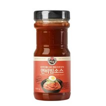 CJ더마켓 메뉴 개발 소스 만들기 황금 레시피 백설 면비빔용소스 양념 만능 비빔 국물 볶음 요리 국수 890G, 18개