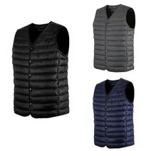 랜더스 남녀공용 V넥 라이트 패딩 조끼 LD90W 경량패딩조끼 경량조끼