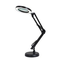 링라이트 LED 2관절 돋보기 스탠드 USB 확대경 책상조명 독서등 책상돋보기, OWTD 화이트